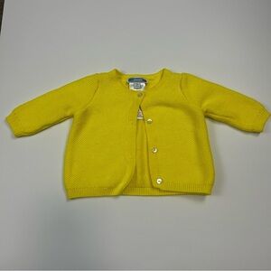 Jacadi Baby Yellow Knit Cardigan – Size 3M